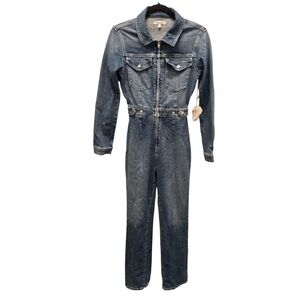 NWT GOOD AMERICAN DENIM JUMPSUIT Sz 1/ Small